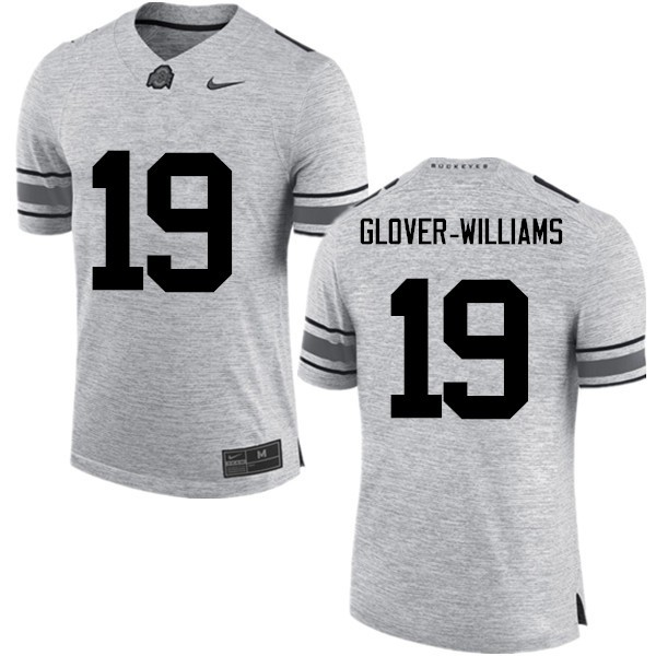 Ohio State Buckeyes #19 Eric Glover-Williams Men College Jersey Gray